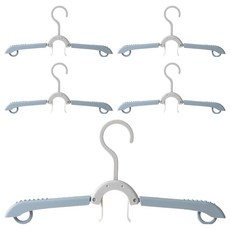 摺疊式旅行用衣架, 5個, 灰色