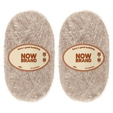 WoolClub NOWBRAND 大容量菜瓜布線 100g, 2個, 128 豆奶色