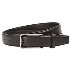 天然牛皮簡約Belt扣環常規經典腰帶 PL294BK