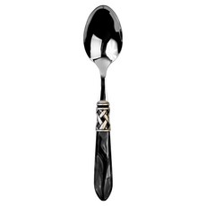 까사부가티 알라딘 장식링 무광 디저트스푼 20 x 3.5 cm, 그레이, 1개