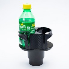 雙杯彈性開合車用置物架, 黑碳纖, 1個