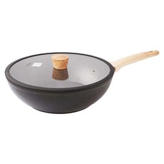 SADOMAIN 仙德曼 火山岩不沾平底鍋 附蓋, 1個, 30cm