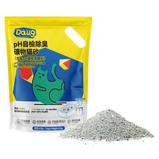 DAUG兜 pH自檢除臭礦物貓砂, 4.5kg, 1包, 無香