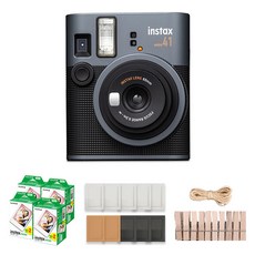 FUJIFILM 富士 instax 即時相機 Mini 41 + 迷你底片 80張 + 紙相框 隨機出貨 + 木製裝飾套組, 1套