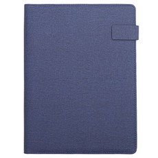 히키스 A4 가죽 메모패드, 블루, 1개