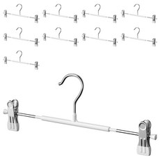 日式素雅多功能防滑褲架, 10個, 白色