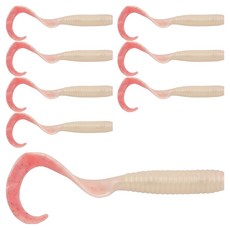 버클리 걸프 그럽4 올라운드 웜 미끼 10cm 8p, 핑크샤인, 80g, 1개