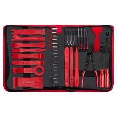 AUTO CREW Master 車用撬棒工具拆卸器 38件組 AC-TL96, 紅色, 1套