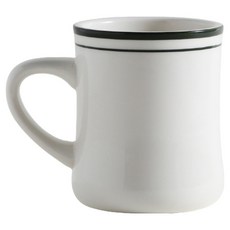 Syracuse CHINA 紐約 Kings Inn 凹口馬克杯 400ml, 1個, 卡爾汀綠