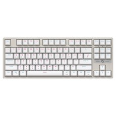 COX 교체축 게이밍 기계식 유선 텐키리스 키보드, White, CK480, 적축