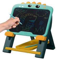 OZToy 藝術家 LCD 電子素描繪圖板 + 支架畫架套組, 恐龍, 單一商品