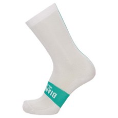 BIANCHI COW BOY 米蘭經典自行車襪, 1個, 白色