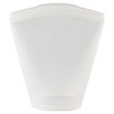 SiliPot 韓國製頂級杯型夾鏈袋 大, 1個, 自然色