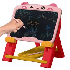 OZToy 藝術家 LCD 電子素描繪圖板 + 支架畫架套組, 兔子, 單一商品