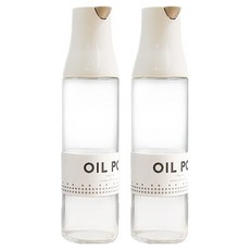 라임올리브 원통형 자동개폐 오일병, 2개, 500ml