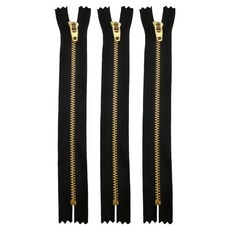 동대문단추왕 청바지 수선 고급 지퍼 17.5cm, 블랙, 3개
