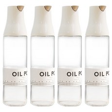 라임올리브 원통형 자동개폐 오일병, 4개, 500ml