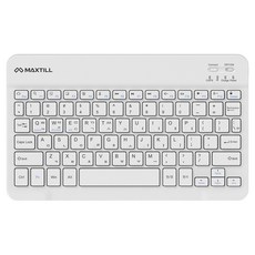 맥스틸 펜타그래프 블루투스 무선 텐키리스 키보드, GM-KB11M, 화이트, 제조사축 GM-KB11M, 화이트, 제조사축