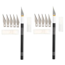 Allincell 日用筆刀 黑色 + 5片刀片組 類型1 2組