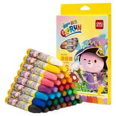 deLi 得力 Smogel絲滑迷你蠟筆, 36色, 1個