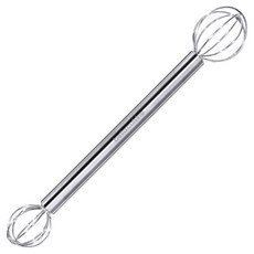 bella cuisine 304不鏽鋼計量攪拌棒 味噌攪拌棒 計量打蛋器 22cm, 1個, 單一顏色