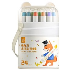 kuailiwen Smogle不會沾手的安全蠟筆, 1個, 24 種顏色