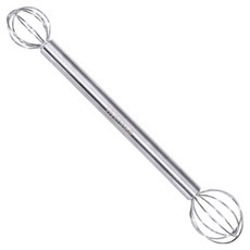 vivenzadi 全不鏽鋼攪拌計量棒 搗棒 起泡器 22cm, 1個, 單一顏色