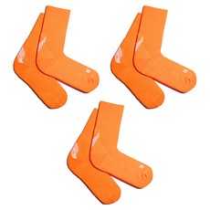 리투 블랙 윙 러닝 크루 삭스, 오렌지, 3개