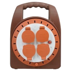 Seize X2M IP 1.0SQ Honey 4孔防水防塵型卷線器 Honey, 20m, 巧克力, 1個