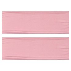 寬髮帶 白色, 2條, 粉色