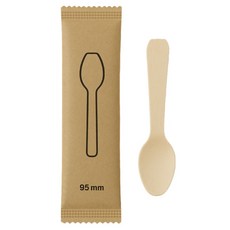 Swan 一次性優格顆粒冰淇淋獨立包裝湯匙 95mm, 1個, 100入