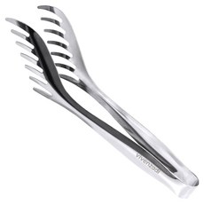 vivenzadi 全不鏽鋼義大利麵服務夾 沙拉夾 24cm, 1個, 單一顏色