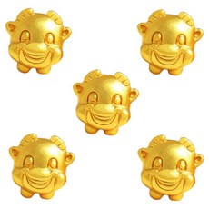 Mungudam 手鍊 12生肖 各生肖 願望實現 財運 好運 念珠 原石手鍊, 02 牛, 5個