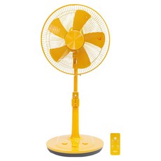 PONTE 高級超微風 足觸式遙控電風扇 芥末黃 PTF-27509R-M