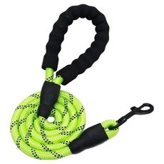 바이데 강아지 가벼운 핸즈프리 리드줄, 네온그린F, 1개
