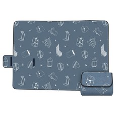 IDOOGEN 方形織物地毯 露營內墊, 都會風