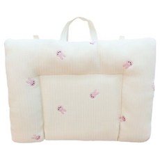 HWAMO BABY 嬰幼兒用 Duralon 涼感船型便攜床, 粉紅兔