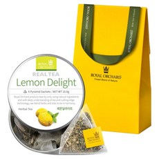 로얄오차드 레몬 딜라이트 티백 실버틴 싱글팩 + 기프트박스 세트, 단품, 1세트