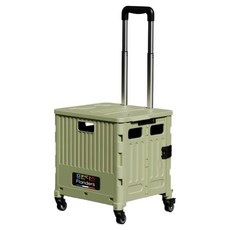 프란다스 접이식 쇼핑카트 50L A형, 그린, 1개