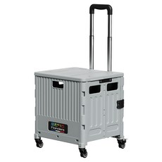 프란다스 접이식 쇼핑카트 70L C형, 그레이, 1개