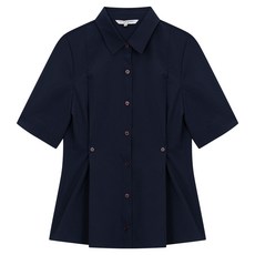 꼼빠니아 여성용 시어서커 핀턱 반팔 셔츠 CADU5-WRC150