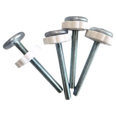 Kiwo-bori 寵物頂級安全門矽膠固定螺絲, 白色, 4個