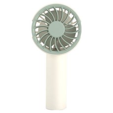 텐즈 솔솔 미니 충전식 휴대용 선풍기 + 충전케이블 + 핸드스트랩 세트, TENS-01, 그린