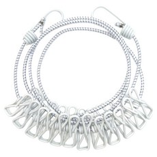 에스비 야외 캠핑용 빨래줄 1.8m, 흰색, 1개