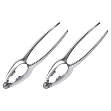 Flow Code堅果核桃夾子型鎚子 中型, 銀, 2個