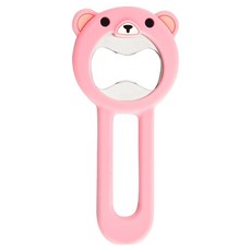 머니풀 귀여운 애니멀 자석 병따개, 핑크, 1개