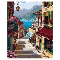 莫諾根特 DIY 歐洲名勝風景名畫油畫組, 1套, 類型 B