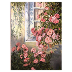 Monogent DIY油畫 數字油畫 名畫 花卉繪畫, 1套, Type G