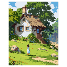 모노젠트 DIY 페인팅 피포페인팅 명화 자연풍경그리기, Type W, 1세트