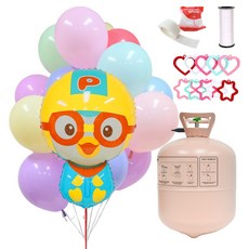 Pororo 氣球組 附35顆用氦氣, 1套, 混合色